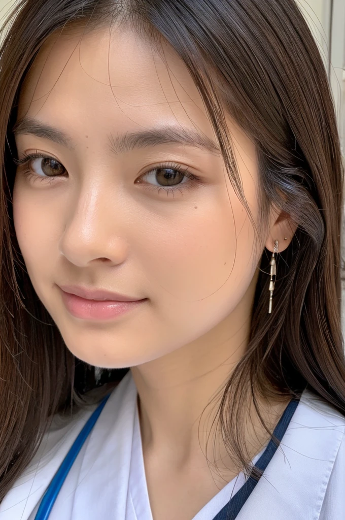 ((Highest quality)), ((masterpiece)), (detailed),Perfect Face,Japanese,Female doctor,White