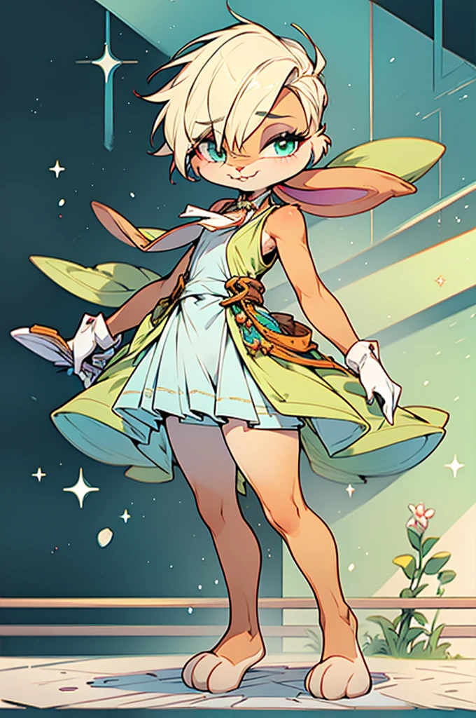 (((male, solo, bunny boy, White fur, elegante fantasy clothes))), elegante clothes, fantay clothes,green eyes, seafoam green clothes, ranger, pixiv, masterpiece, cute, (((fullbody)))
