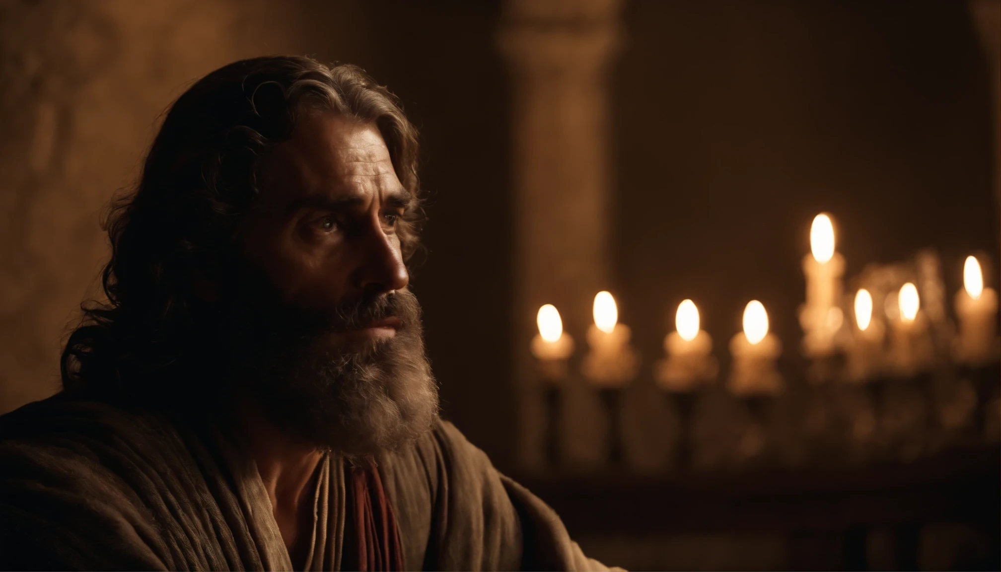 Pablo, Apostle of Jesus Christ. barba branca, by the whites, Signs of old age on the face. Biblical character of the New Testament of the Bible
