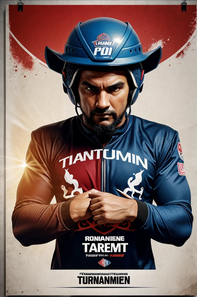 Designe a poster for tournament .