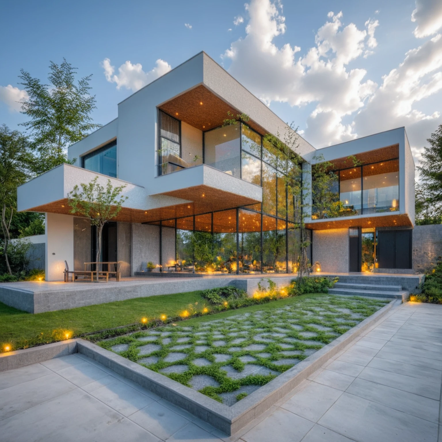 Masterpiece, 4k pixel, high quality, best quality, authentic, super detail, outdoors, onestoreyvillaXL, aiaigroup, house style modern on the street ,stairs, white wall ,road,pavement, grass, trees, sky, cloud, (daylight:1.1)
