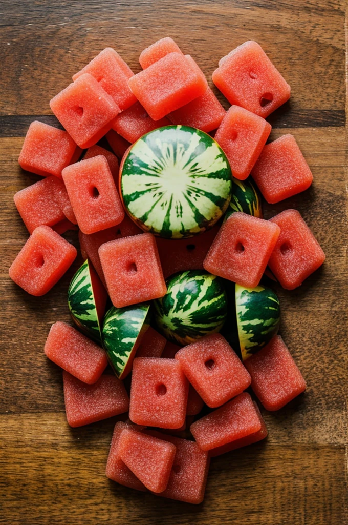 Create an image of my brand with a logo like my watermelon gummies 