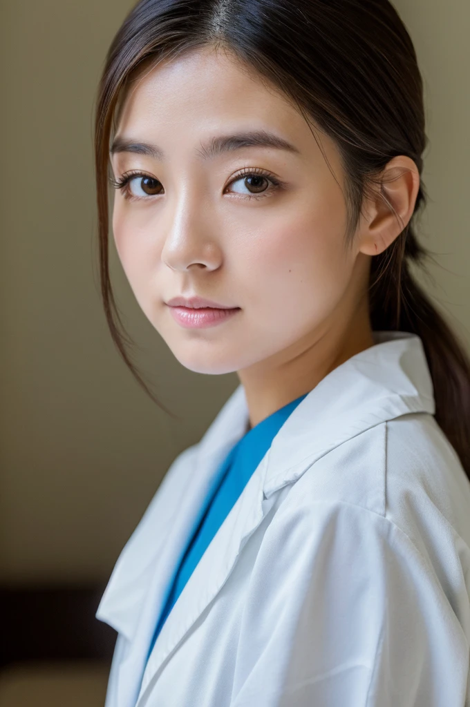 ((Highest quality)), ((masterpiece)), (detailed),Perfect Face,Japanese,Female doctor,White