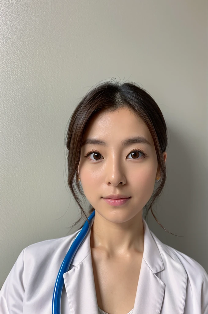 ((Highest quality)), ((masterpiece)), (detailed),Perfect Face,Japanese,Female doctor,White