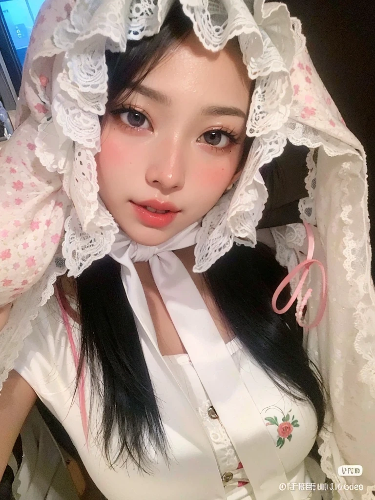 ridiculous, 1 girl, starry eyes, blush, (reality:1.5), (masterpiece, extremely detailed CG Unity 8k wallpaper, best quality, high resolution: 1.2), (ultra_detailed, UHD:1.2), (pixels:1.erfect lighting, unique, (beautiful girl:1.2), looking at the audience, unreal engine, side light, perfect face, detailed face, beautiful eyes, pretty face, (bright skin: 1.3), idol, ulzzang-6500-v1.1, soft smile, upper body, (crimson hair), ( background), ((dark background)), (depth of field), close-up, selfie