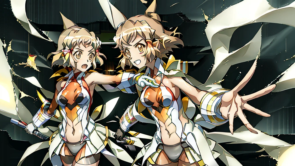 Fighting、Symphogear、Hibiki Tachibana、battleシーン、animeのOne Scene、Symphogear、cool、battle、Detailed、Detailed顔、One Scene、anime、season４、Fighting、Hibiki Tachibana、AXZ