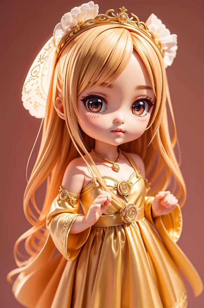 Luscious Chibi Doll Created by Gari - S2, Embracing Chibi Style, Character Portrait - Hands Delicately Placed Over the Chest
In this stunning piece, the artist Gari showcases their extraordinary talent by presenting a beautiful chibi girl doll in exquisite detail. S2, the chibi style, accentuates the doll's youthful charm while maintaining captivating elegance.
The character portrait brings the chibi girl to life, with her hands demurely placed over her chest, displaying a sense of modesty and innocence. The high-quality 8k crisp rendering flaunts every curve and detail