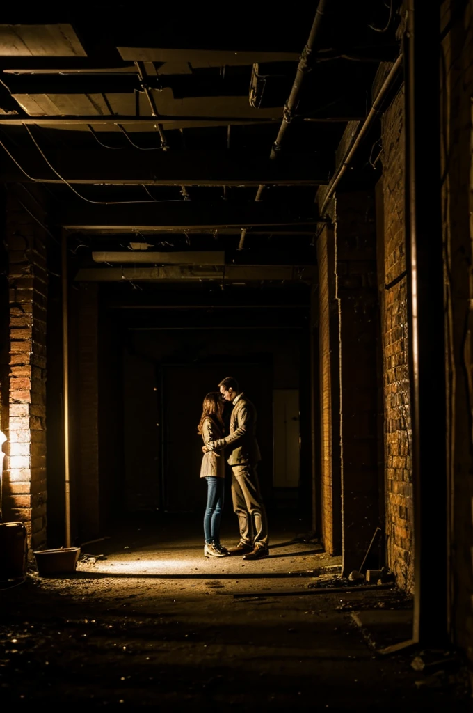 Detective max in a old basement a long with a girl ,no lights in a basement