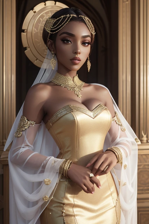 , beautiful woman, wearing ssahc, ssahc, ssahc clothing, ssahc accessories , wearing luxtech, modest and elegent dress