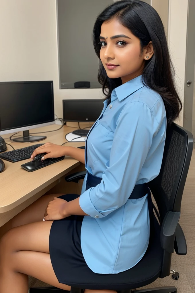 Profile photo for linkedin of an indian women dressed for office