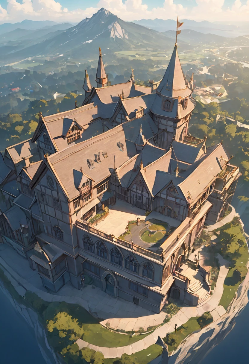 Fantasy　School　From above at an angle