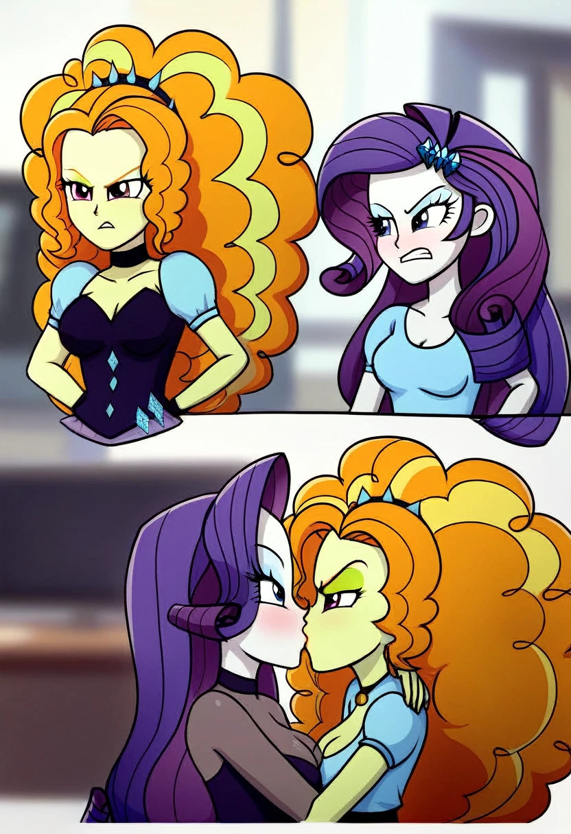 Eqg Adagio bodystocking kiss angry rarity