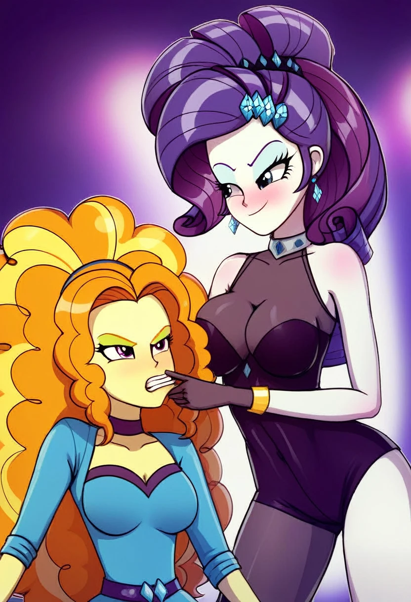 Eqg Adagio bodystocking kiss angry  rarity 