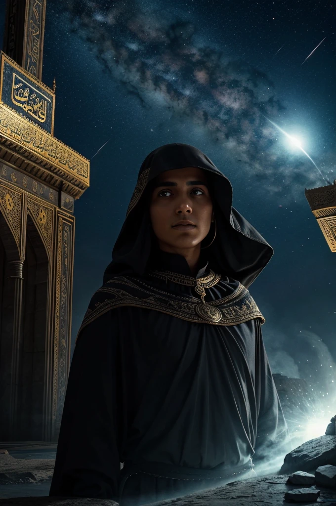 Show the Pul Sirat as the final test for souls, with a dramatic and intense atmosphere, capturing the gravity and significance of this moment in Islamic eschatology.