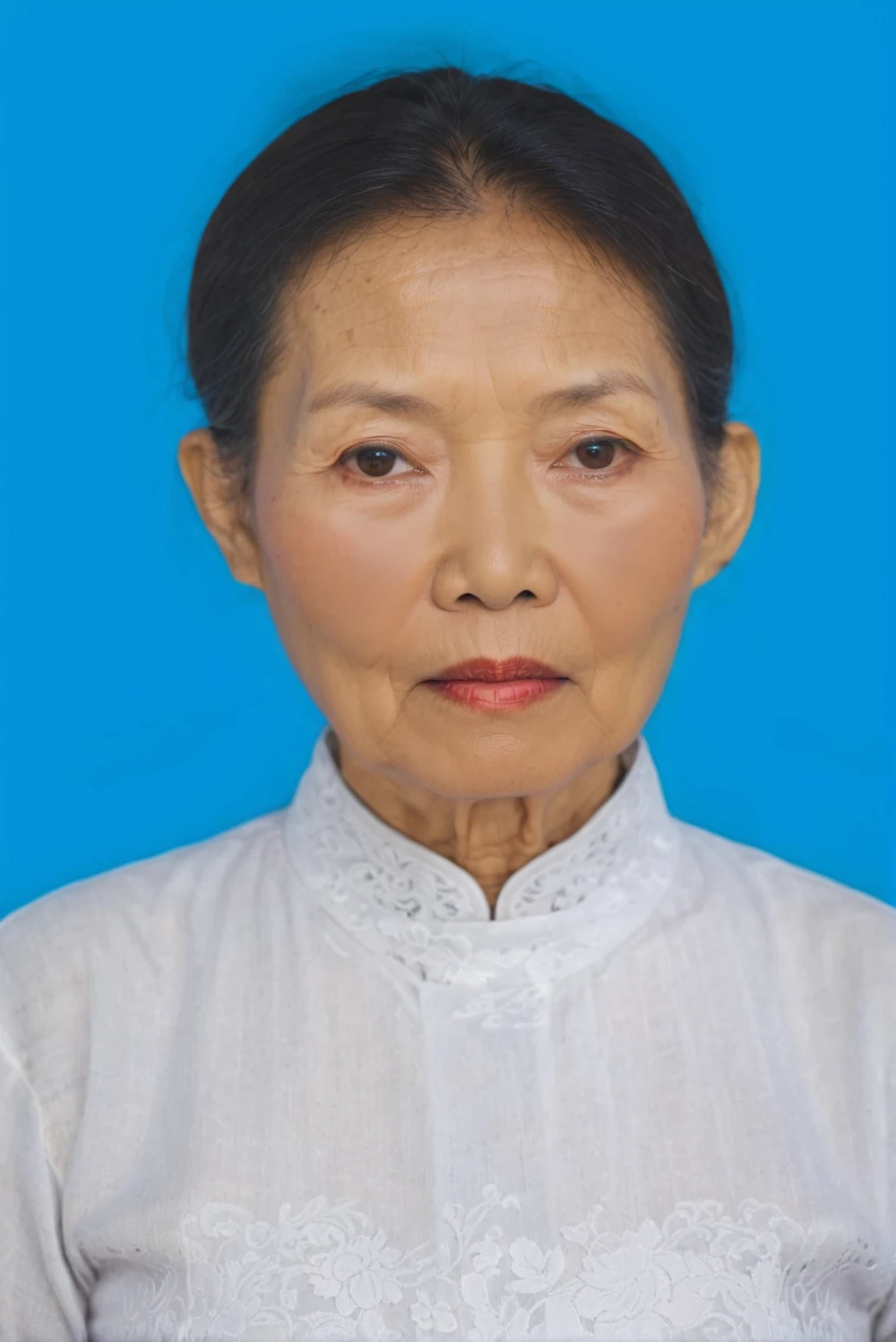 Highly realistic photo, Portrait of a 65 year old Vietnamese old women,