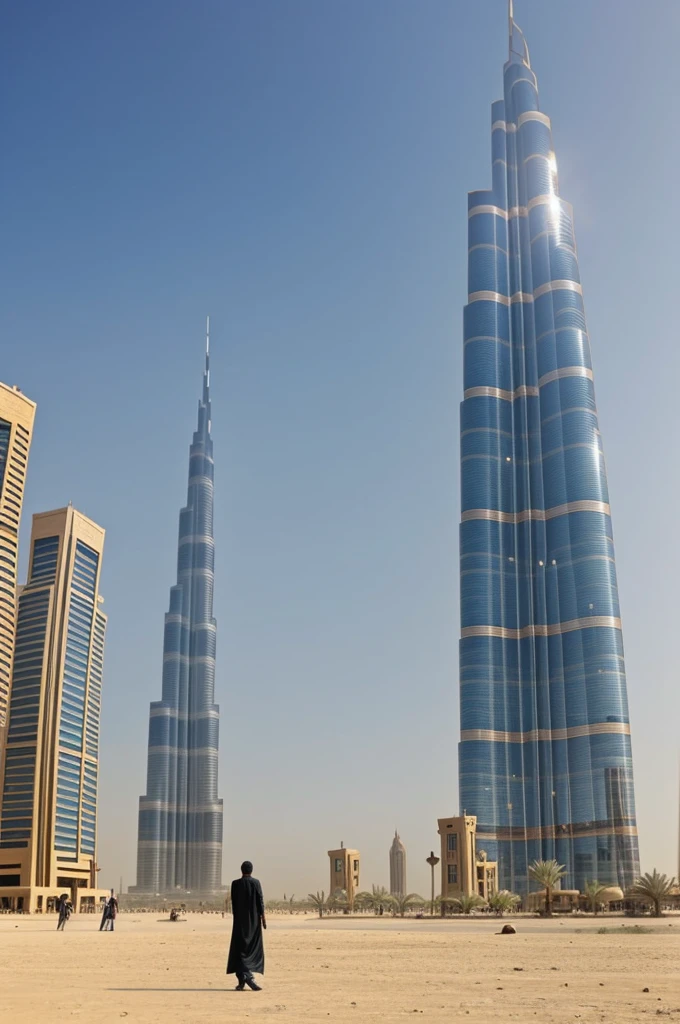 A Yemeni man blows up Burj Khalifa