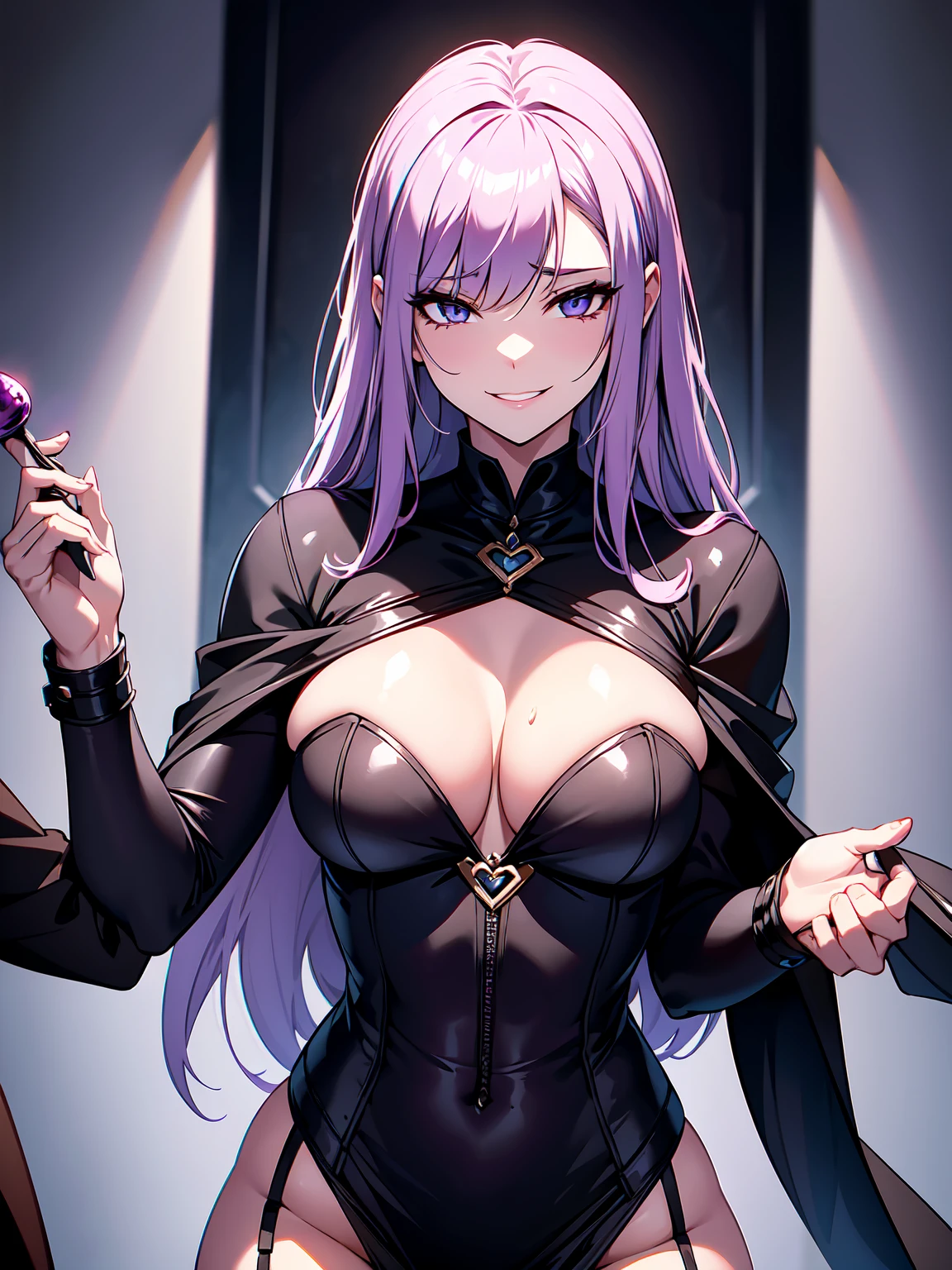 She laughs at the foolish masochistic men who succumb to her obscene temptations despite knowing that they will be tortured and killed, and she is a cold-hearted, sly and evil woman who torments and kills them, claiming that this is what they wish for.