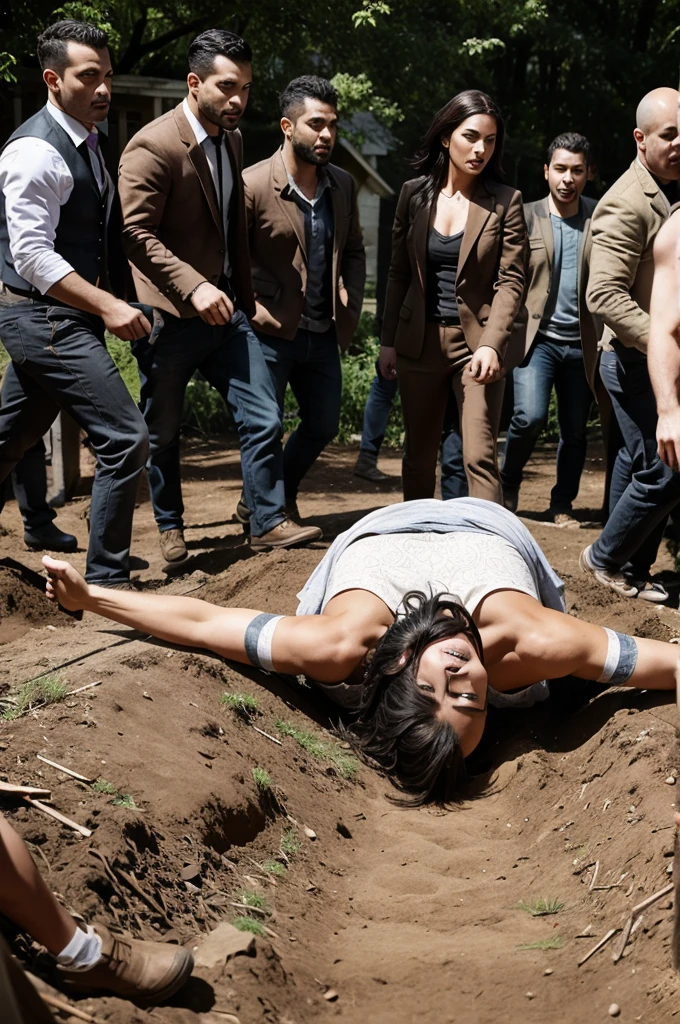 Show graves bursting open with people emerging, looking disoriented and startled