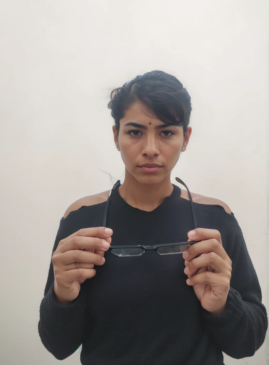 world press photo winner, (award-winning photography:1.3), (modern Mexican woman, beautiful face, young woman, Mexican skin tone, typical Mexican female features:1.4), (very sharp photo:1.1), (8k, RAW photo, best quality:1.3), (realistic, photo-realistic, feminine, modest clothes:1.1), Craggy mountain range, rocky terrain, dramatic peaks, cold, challenging, inspiring, Portait of a (beautiful typical modern Mexican woman outdoors:1.5), analog style (look at viewer:1.2) (skin texture) (film grain:1.3), (warm hue, warm tone:1.2), close up, cinematic light, sidelighting, ultra high res, best shadow, RAW, upper body, wearing pullover, Microgeometry, skin elasticity, light scattering through hair, ambient occlusion, multi-layer skin shading, facial muscle simulation, iris and pupil rendering, advanced color grading