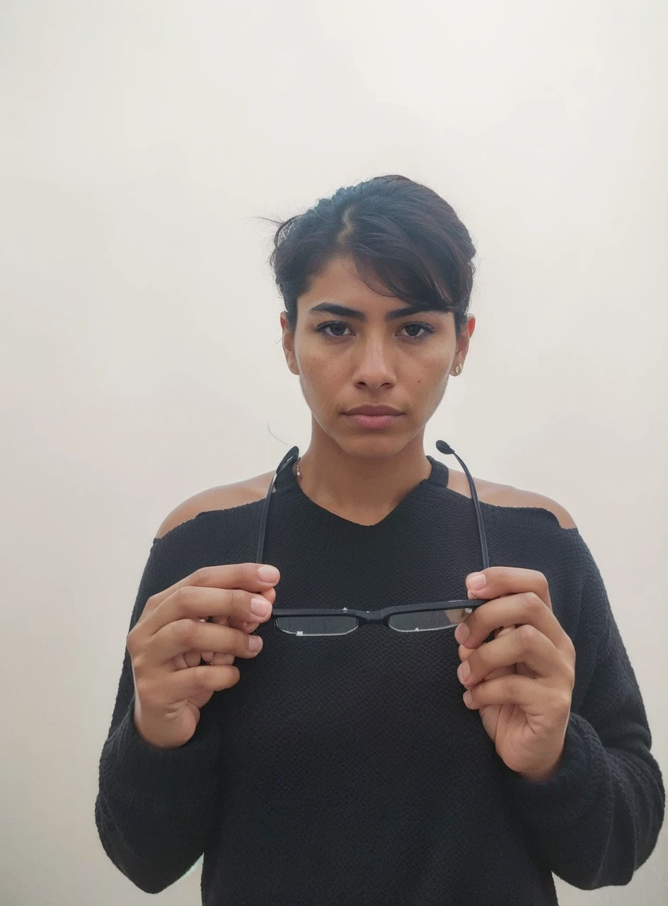 world press photo winner, (award-winning photography:1.3), (modern Mexican woman, beautiful face, young woman, Mexican skin tone, typical Mexican female features:1.4), (very sharp photo:1.1), (8k, RAW photo, best quality:1.3), (realistic, photo-realistic, feminine, modest clothes:1.1), Craggy mountain range, rocky terrain, dramatic peaks, cold, challenging, inspiring, Portait of a (beautiful typical modern Mexican woman outdoors:1.5), analog style (look at viewer:1.2) (skin texture) (film grain:1.3), (warm hue, warm tone:1.2), close up, cinematic light, sidelighting, ultra high res, best shadow, RAW, upper body, wearing pullover, Microgeometry, skin elasticity, light scattering through hair, ambient occlusion, multi-layer skin shading, facial muscle simulation, iris and pupil rendering, advanced color grading