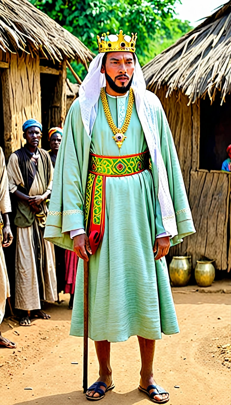 One day, the king disguised himself and visited the village to understand his people's struggles