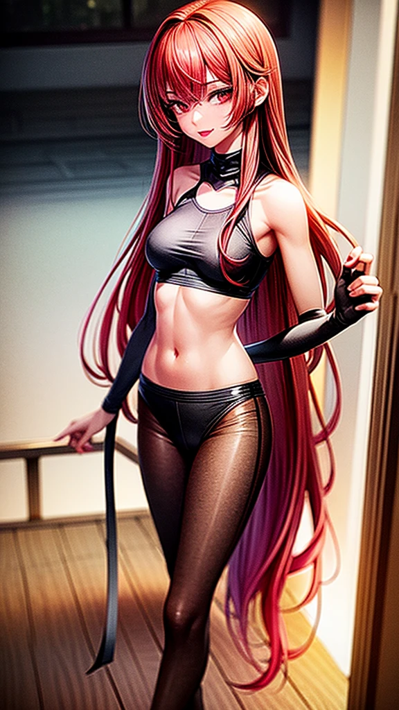 18 year old women, (solo) long red hair, perfect body, slim body, 8k, extremely detailed, best quality