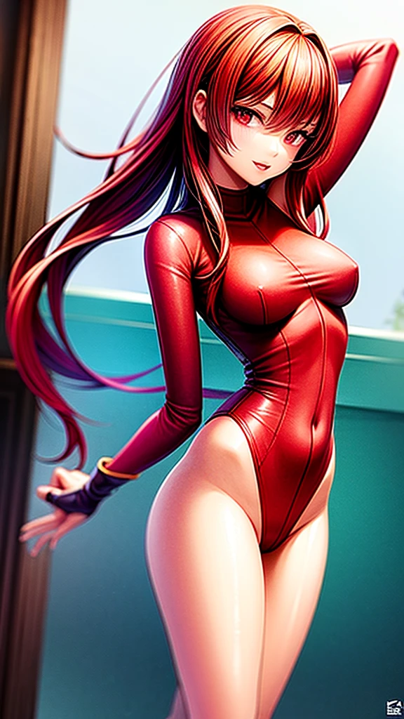 18 year old women, (solo) long red hair, perfect body, slim body, 8k, extremely detailed, best quality