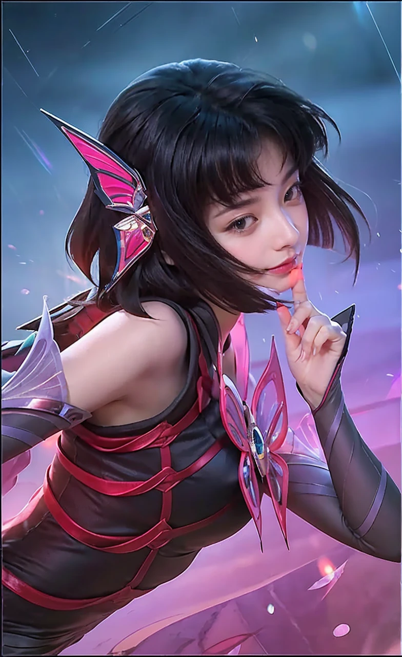 (highest quality,masterpiece:1.3,ultra high resolution),(Super detailed,caustics,8k),(photorealistic:1.4,RAW shooting),1 girl,(look at the camera with a smile),20-year-old,cute,Japanese,black hair short cut,long sleeve blouse,big ,bust up shot,street,(face focus),(face close up),sunshine,Natural light,(Backlight),(A bright light shines from behind),(Lens flare),professional writing,(low position:1.1),(Low - Angle:1.1)