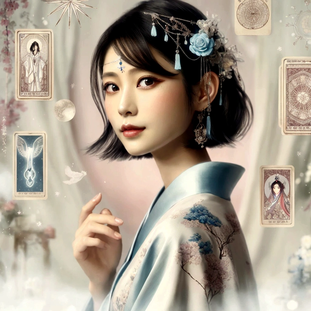 beautiful detailed eyes, beautiful detailed lips, extremely detailed eyes and face, long eyelashes, 1 girl, blue kimono, white background, palace, hanfu, artwork in the style of Gueweiz, beautiful artwork illustration, intricate digital illustration, beautiful digital art, japanese goddess, beautiful fantasy queen, japanese fantasy, beautiful fantasy art portrait, Gueweiz, beautiful digital illustration, graceful japanese woman, chinese fantasy,from front,smile,