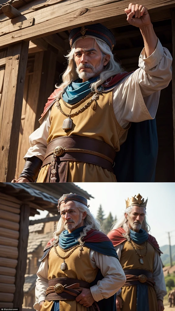 One day, the king disguised himself and visited the village to understand his people's struggles