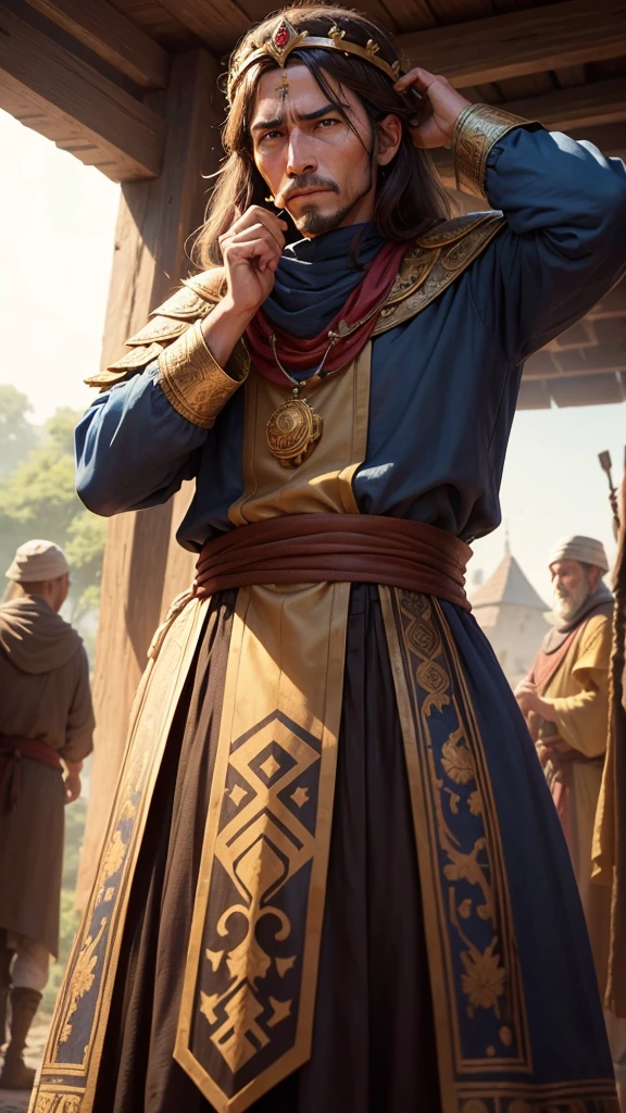 One day, the king disguised himself and visited the village to understand his people's struggles