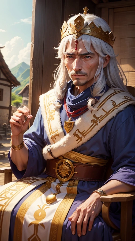One day, the king disguised himself and visited the village to understand his people's struggles