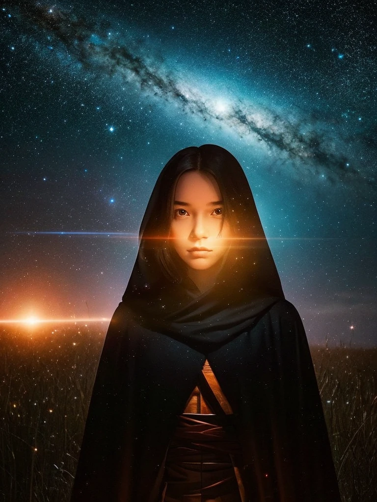 A mysterious person in the middle of the universe is looking at you, A fantastic atmosphere, Auric