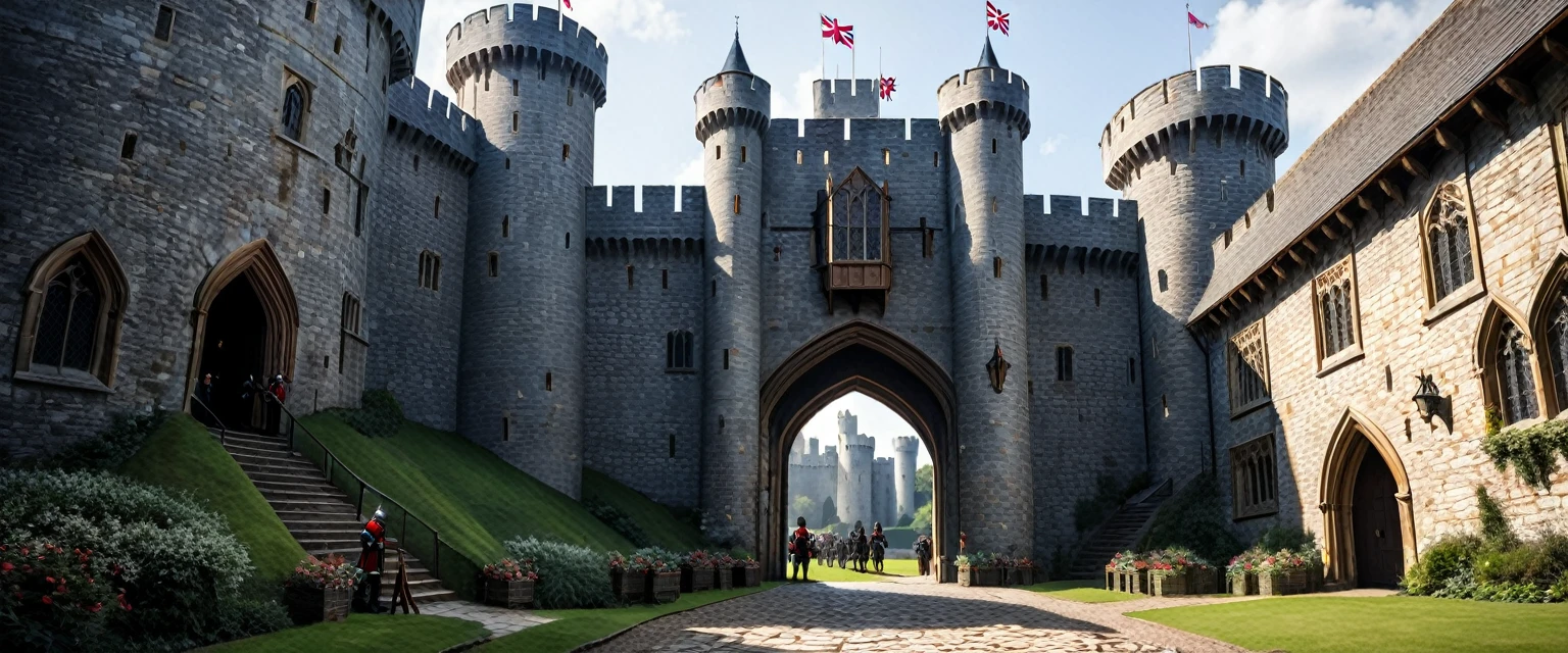 UK, Castle, Knight, middle age