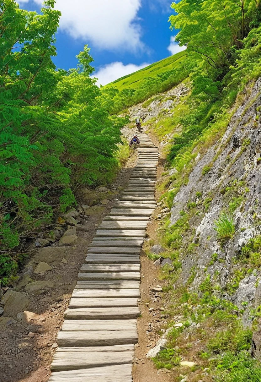 bicycle climb Mountain trail