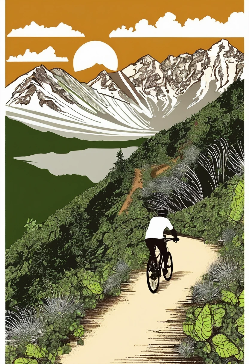 bicycle　climb　Mountain trail
