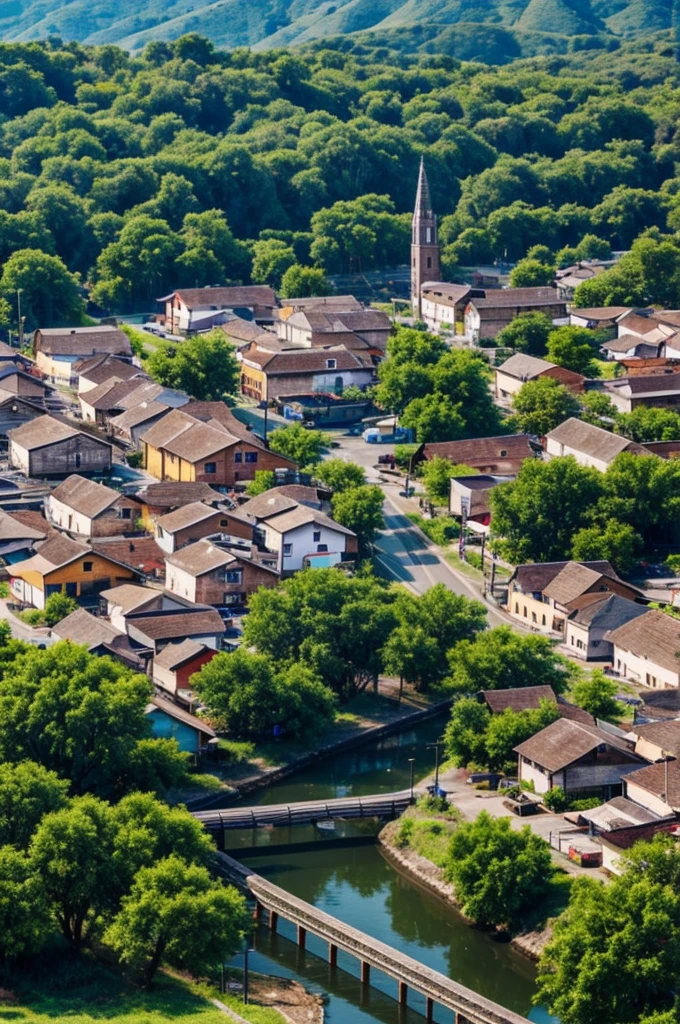 Image of a town full of nature
