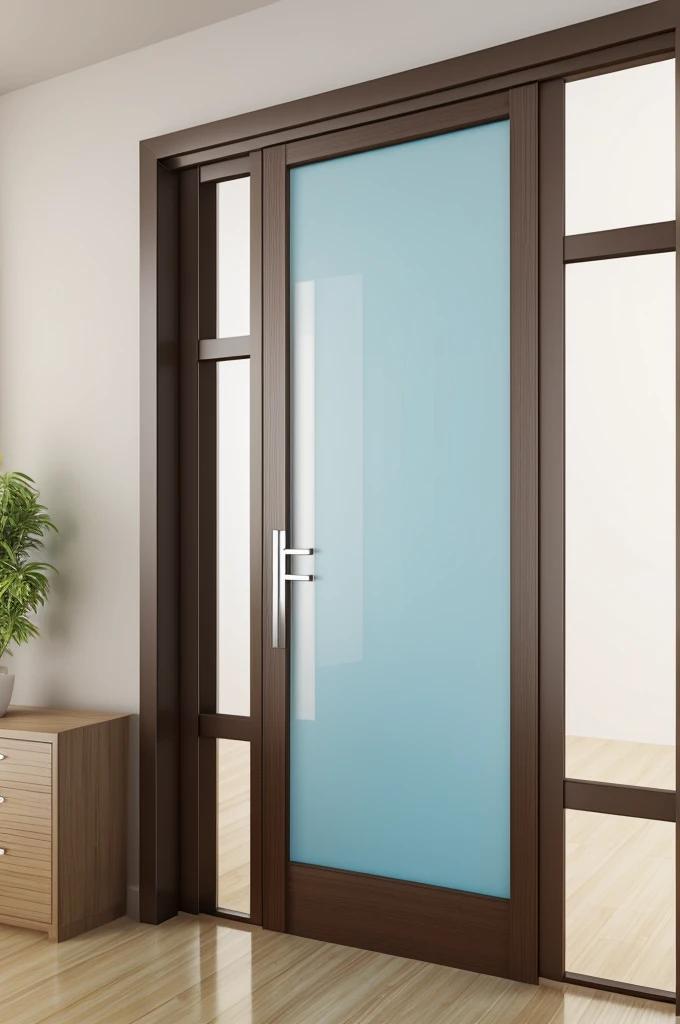 Professional 3d architecture rendering design of modern and minimal partition door for interior design 