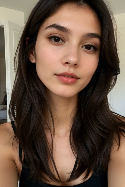 ((Best Quality)), ((Masterpiece)), (detailed), 1 white girl, sensual face, foreground, sexy selfie for profile picture