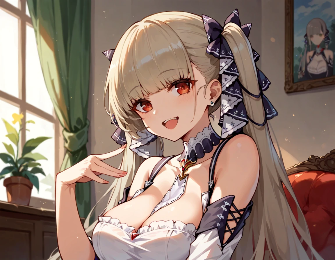 score_9, score_8_up, score_7_up, source_anime, 1girl, formidable, azur_lane, happy, sexy pose, private room,