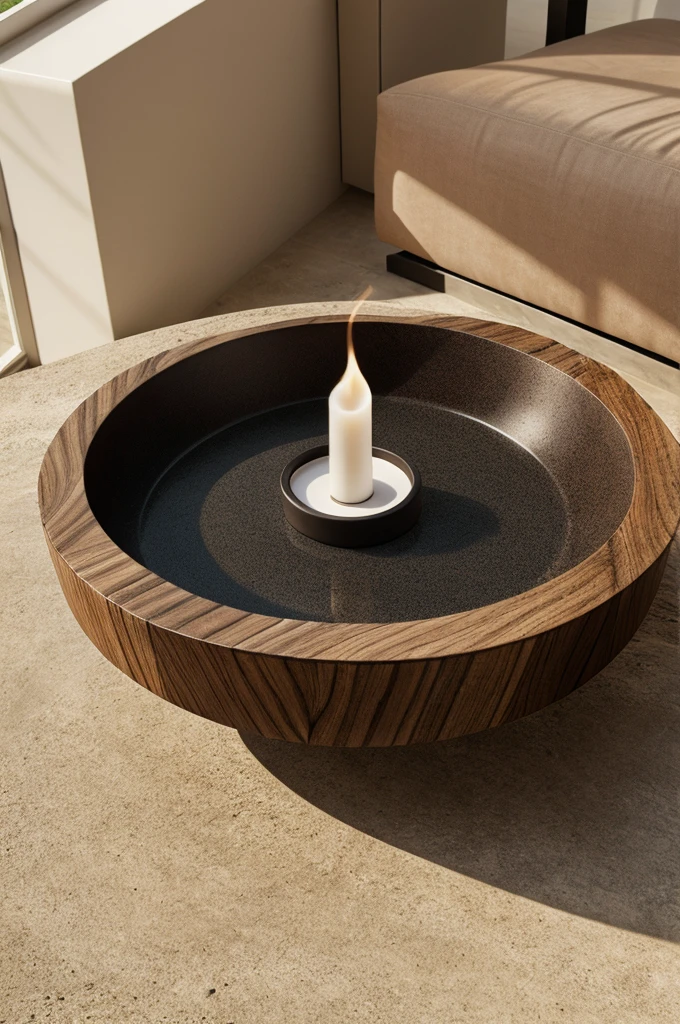 I want a unic design of ash tray
from Natural elements
