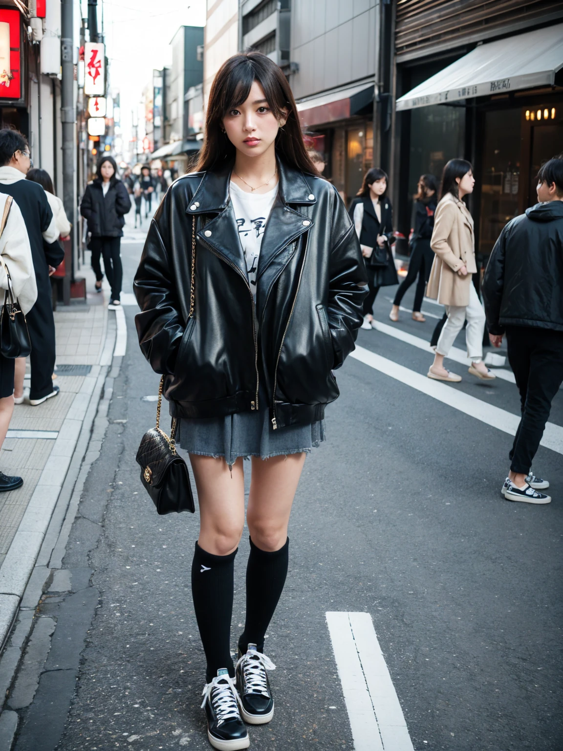 Tokyo、Street、fashionスナップ、real、snapshot、Stylish、fashion、Novel、Edgy、unrealistic