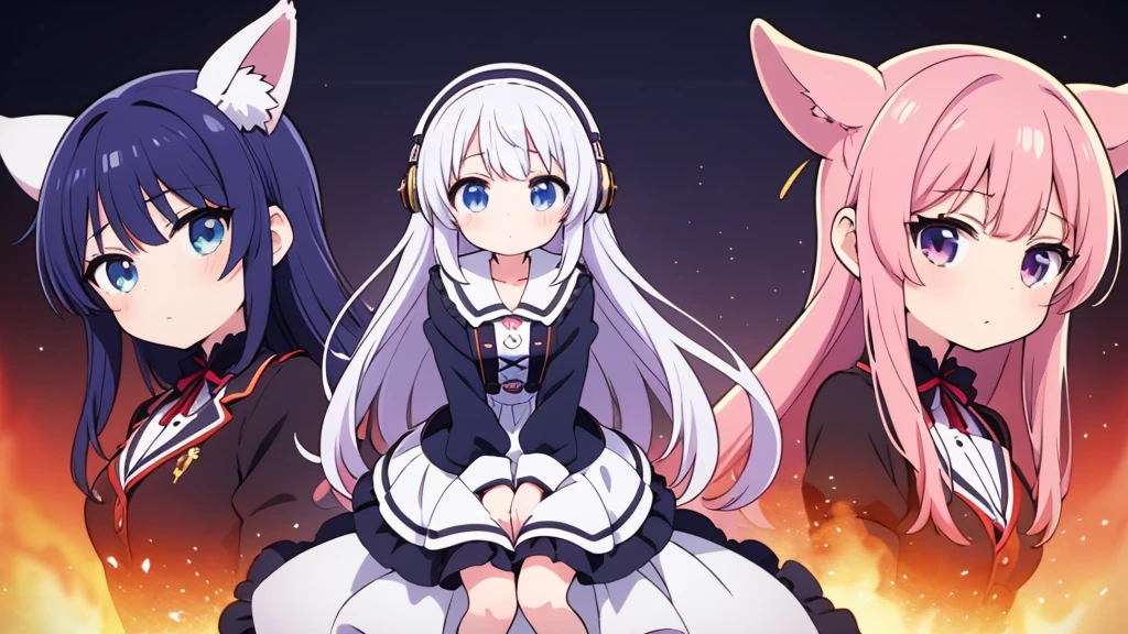 Put on your headphones、Cartoon girl in a black jacket, Anime Moe Art Style, Anime Style. 8K, Anime Style 4 k, ルーシーという名前のAnime Girls, Little Lolita Girl, Anime Style, High quality anime art style, ちびAnime Girls, Anime Girls, Anime Best Girl, ig studios Anime Style, Anime Style”, Stylized anime, 若いAnime Girls