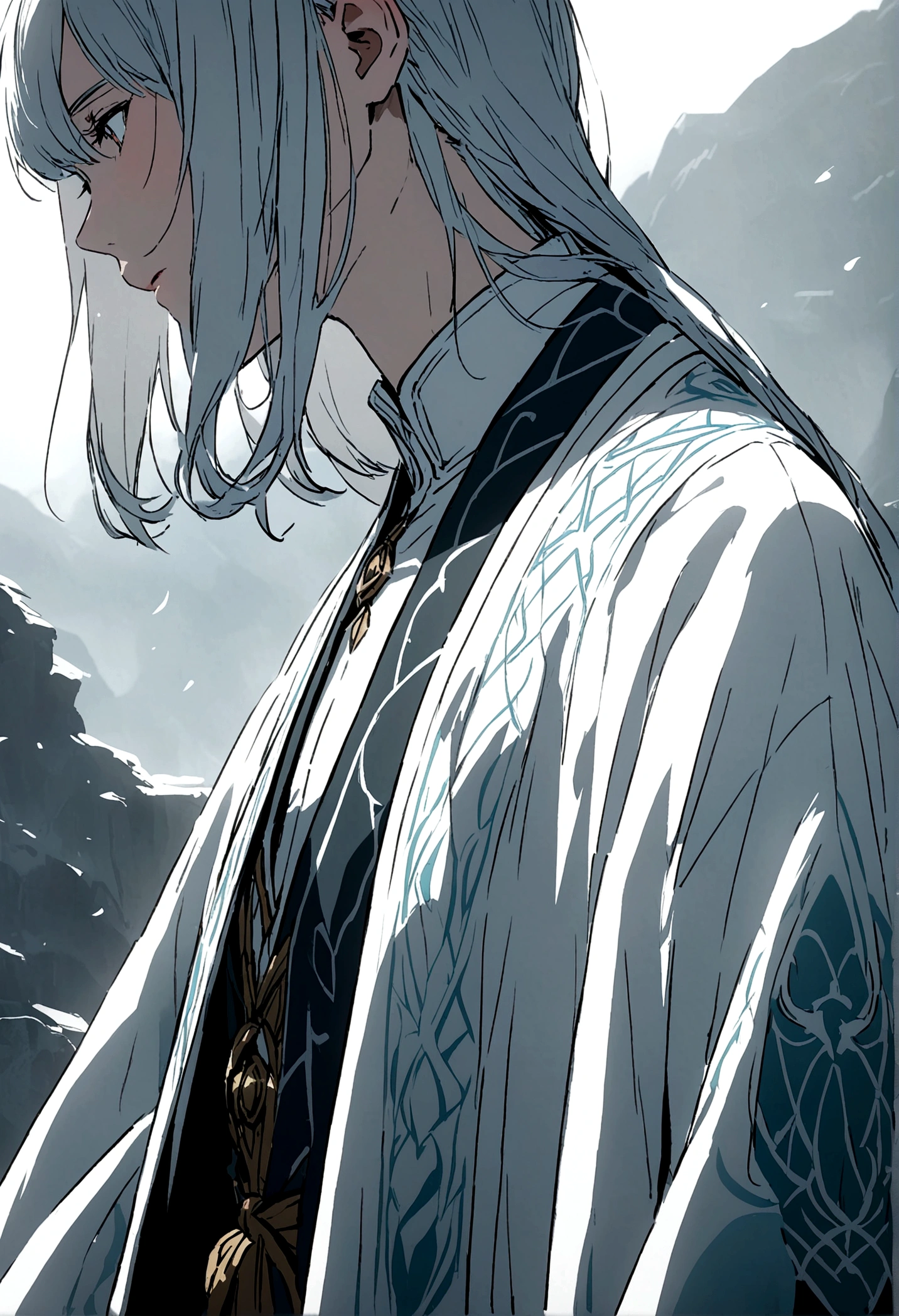 haori that has mist design