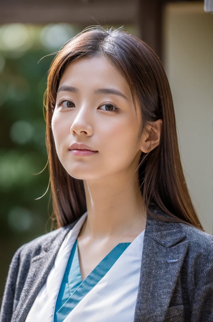 ((Highest quality)), ((masterpiece)), (detailed),Perfect Face,Japanese,Female doctor,White