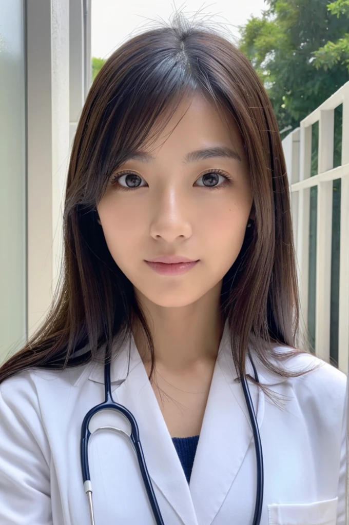 ((Highest quality)), ((masterpiece)), (detailed),Perfect Face,Japanese,Female doctor,White