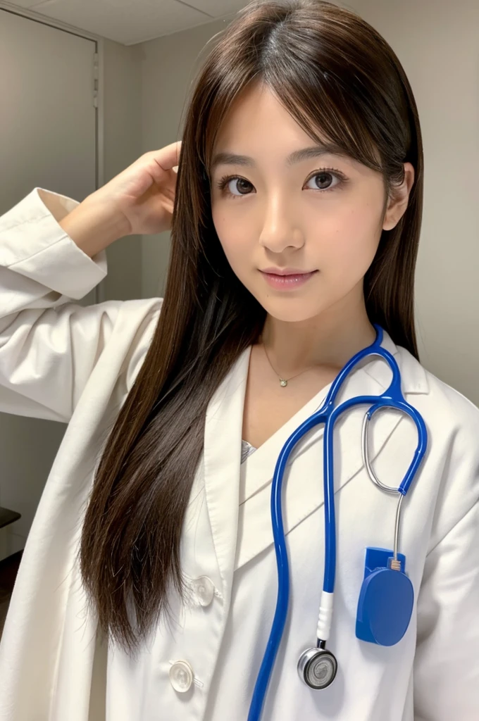 ((Highest quality)), ((masterpiece)), (detailed),Perfect Face,Japanese,Female doctor,White