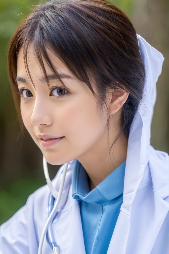 ((Highest quality)), ((masterpiece)), (detailed),Perfect Face,Japanese,Female doctor,White