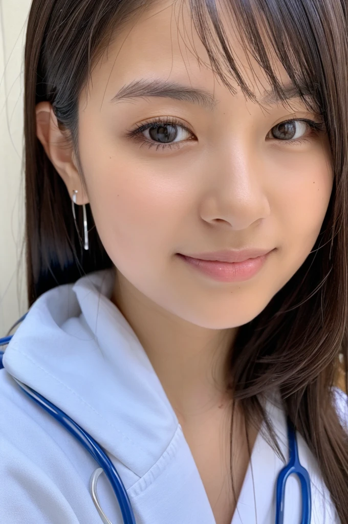 ((Highest quality)), ((masterpiece)), (detailed),Perfect Face,Japanese,Female doctor,White
