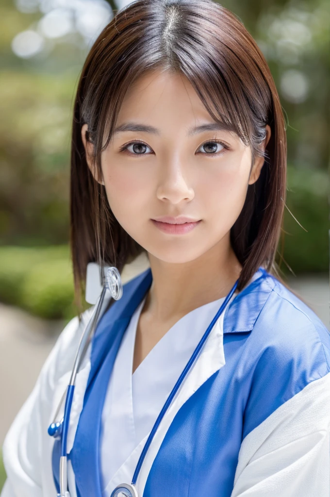 ((Highest quality)), ((masterpiece)), (detailed),Perfect Face,Japanese,Female doctor,White